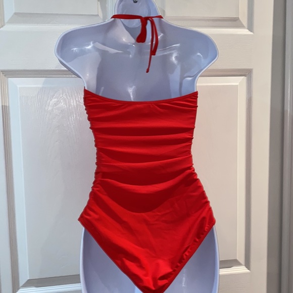 Tempt Me Ladies Sexy Cutout One Piece Tummy Control Halter Swimsuit Size Small - Picture 4 of 11